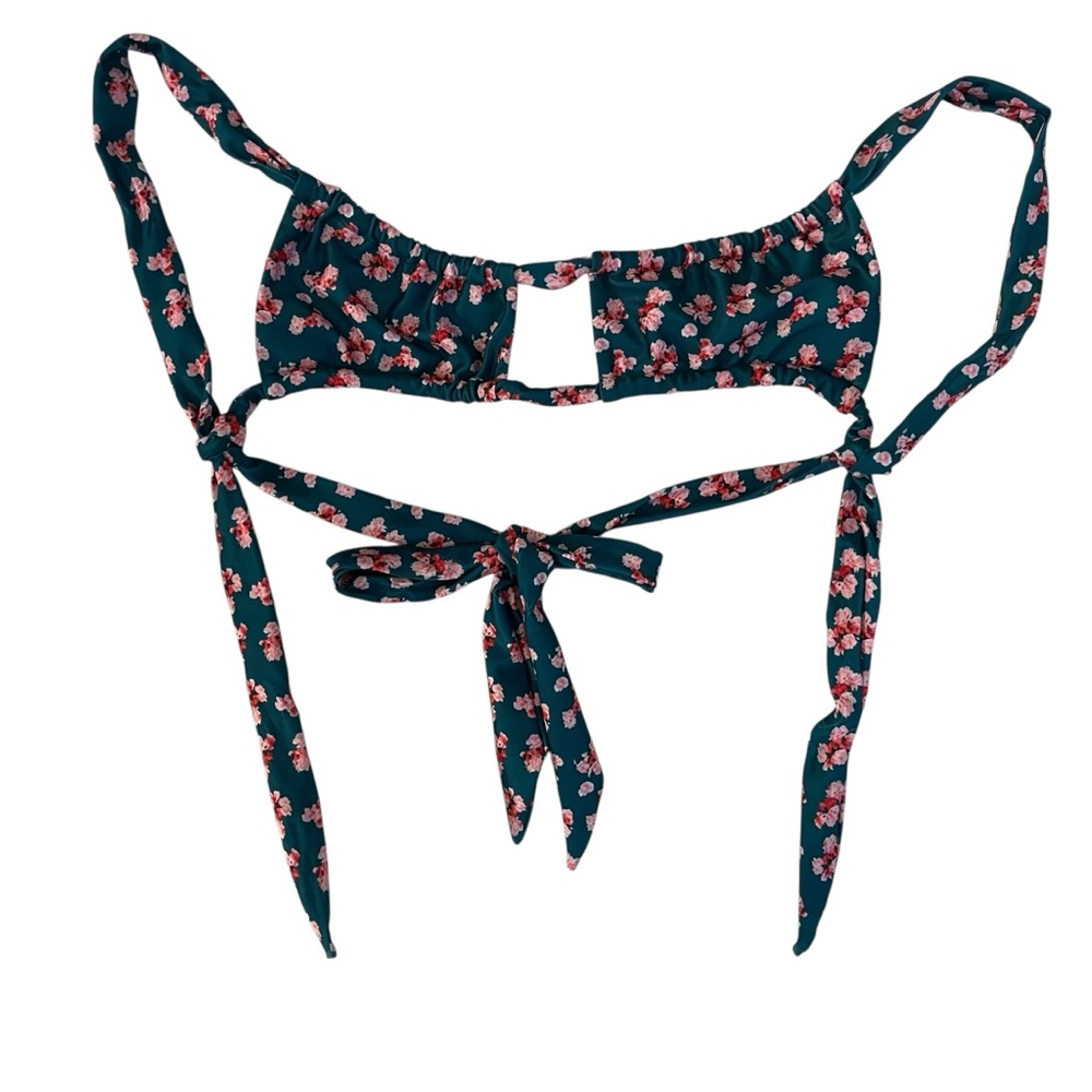 Strawberry Milk Mob Gecko Top And Bottom 2-Piece Floral Bikini — XS And S - Picture 8 of 16